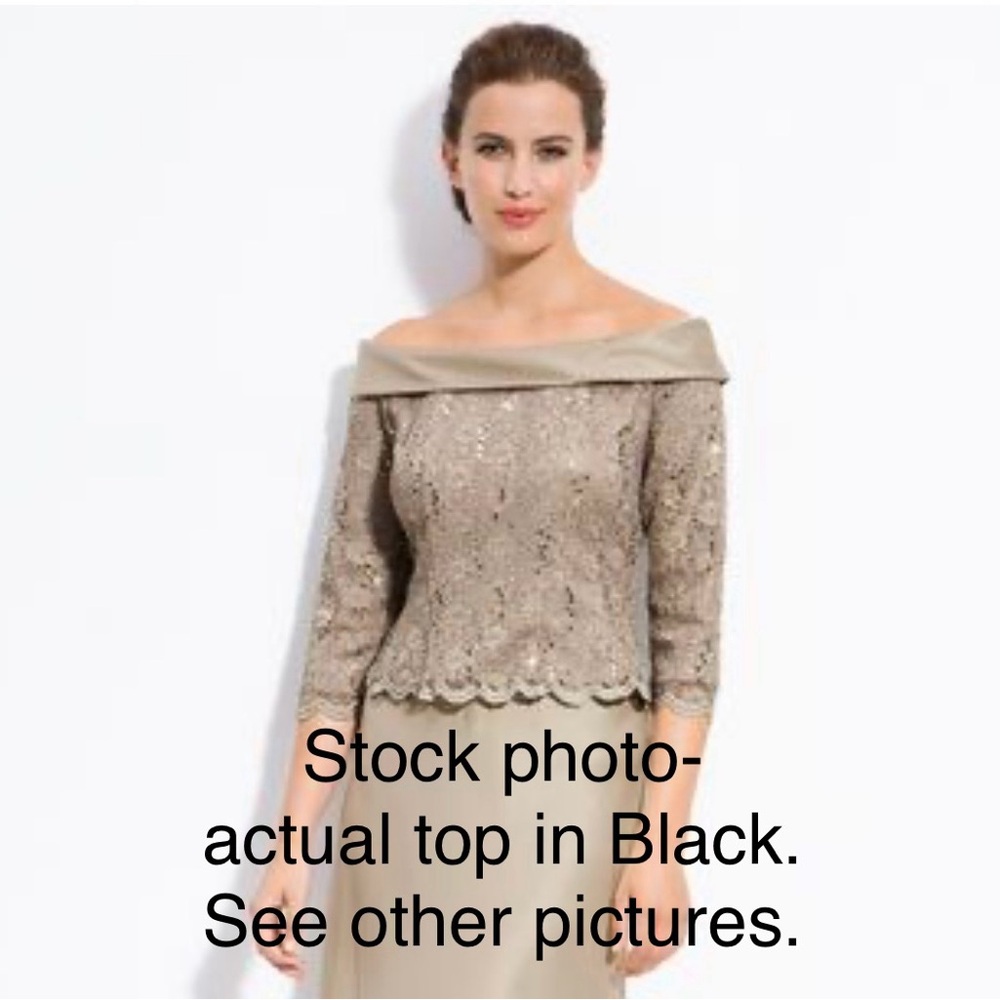 Alex Evenings off the shoulder evening top- size 2xl